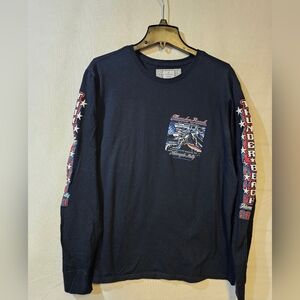 Thunder Beach Navy‎ Long Sleeve Tee